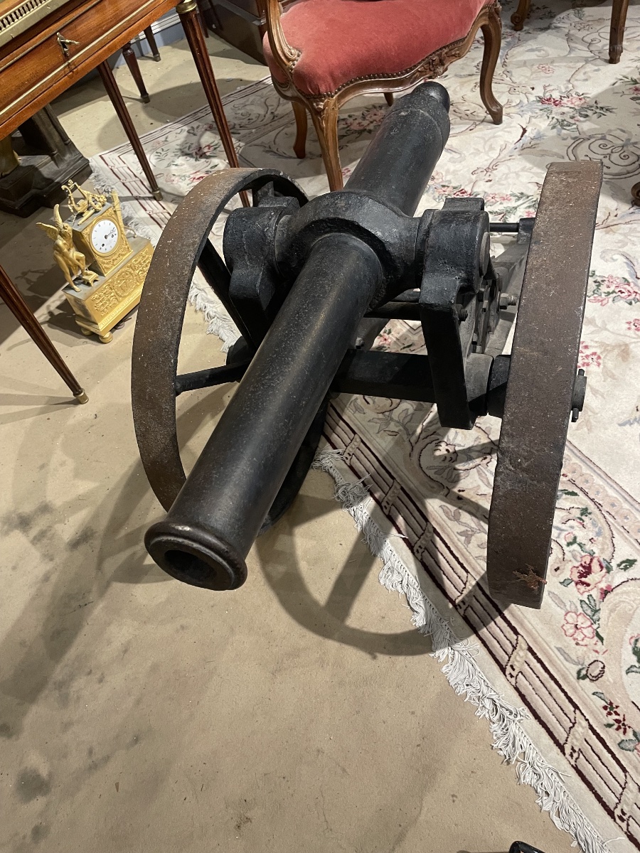 Cannon Mounted On Wheels, Circa 1880 -photo-2