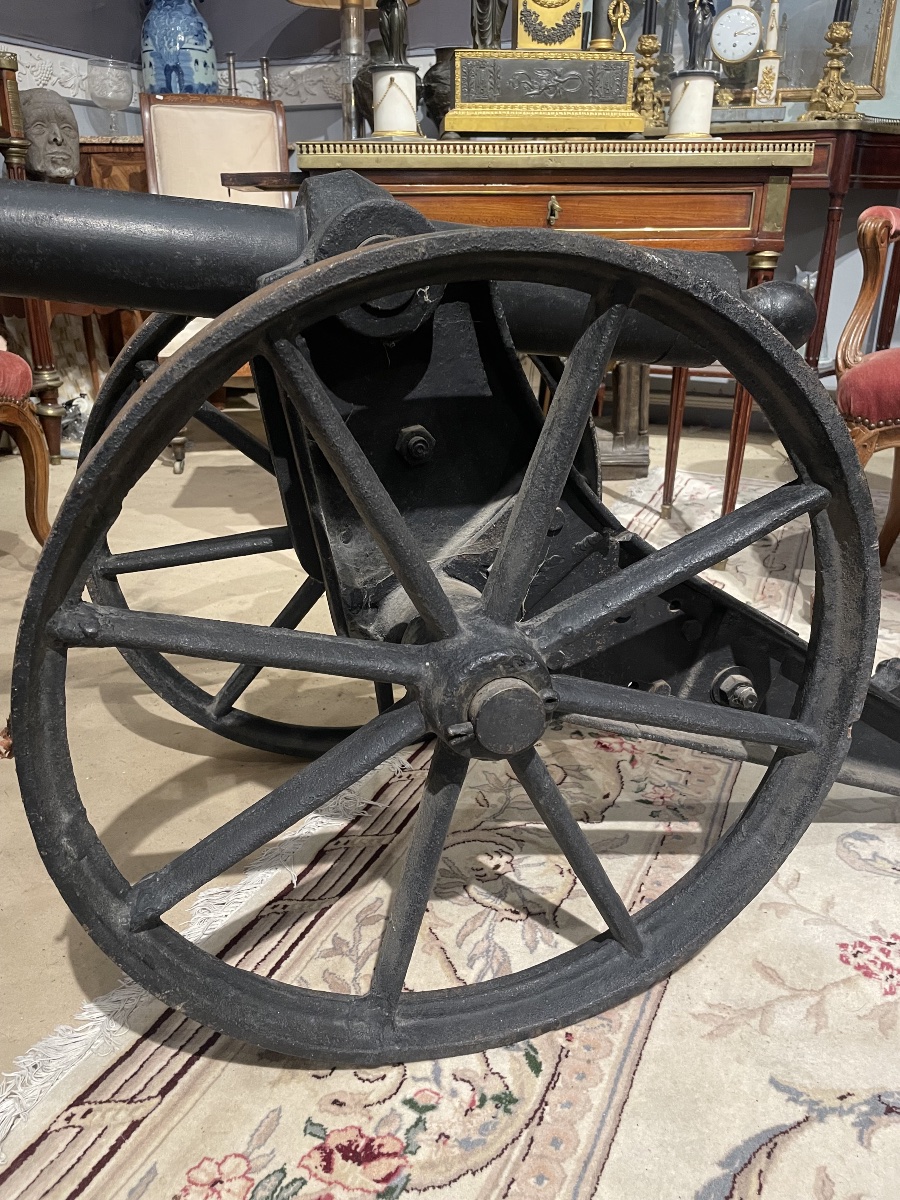 Cannon Mounted On Wheels, Circa 1880 -photo-4