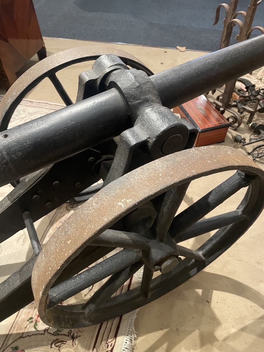 Cannon Mounted On Wheels, Circa 1880 -photo-4