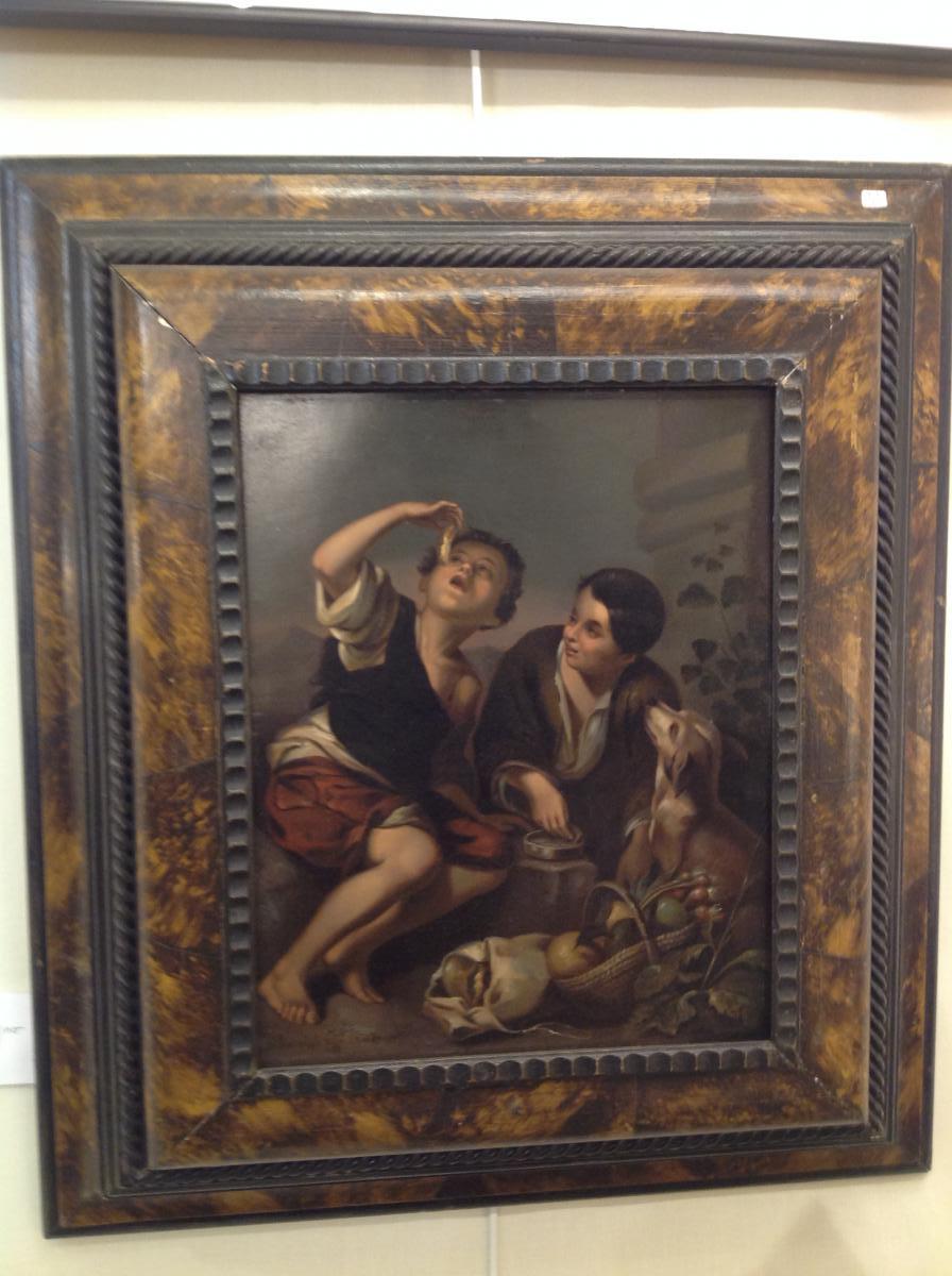 Huile Sur Cuivre De Bonnefond Daté 1817