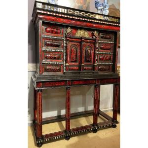 Antwerp Cabinet In Tortoise Shells And Bronze From The 17th 