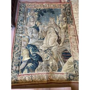Tapisserie d’Aubusson représentant la reine Esther seconde moitié du 17 ème siècle 