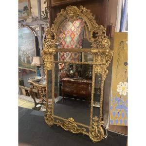 Louis XIV Style Gilded Wood Caryatid Mirror