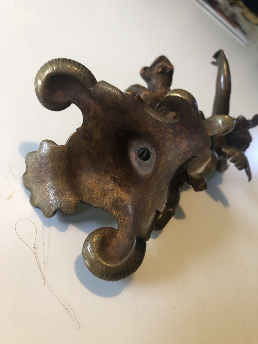 Paire petits bronzes  angelots19eme-photo-3