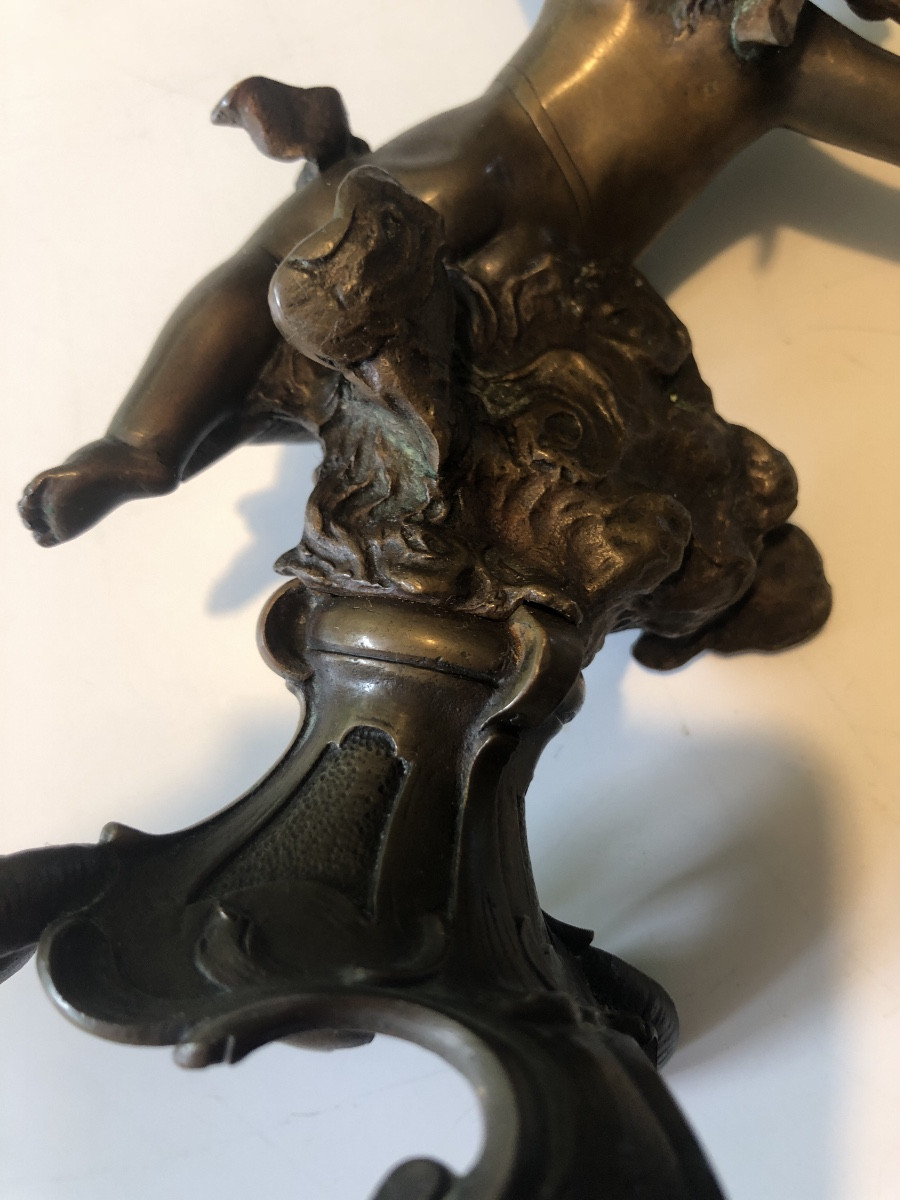 Paire petits bronzes  angelots19eme-photo-6