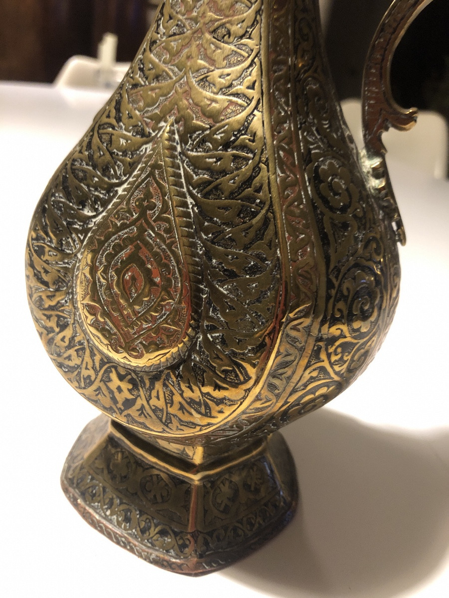 Brass Ewer, Iran Or Azerbaijan, 18th Century-photo-2