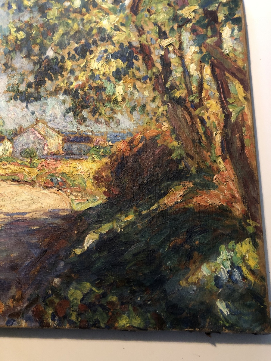 Oil On Canvas, Village Of J. Van Coppenolle -photo-4