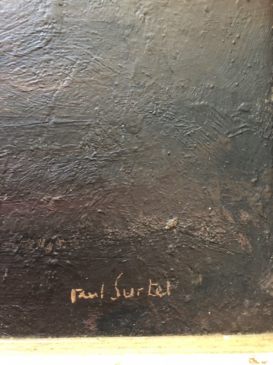Tableau nature morte signé Paul surtel-photo-3
