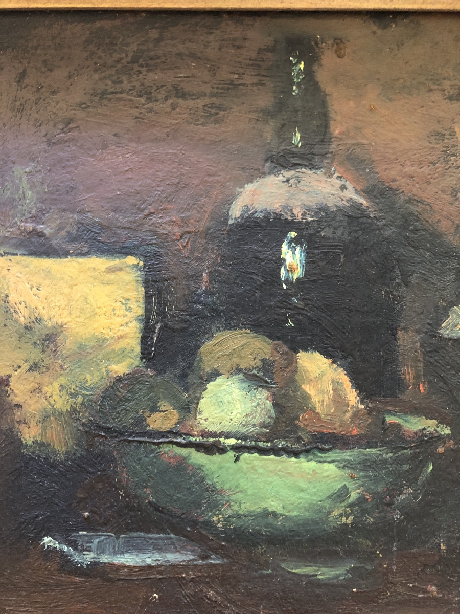 Tableau nature morte signé Paul surtel-photo-4