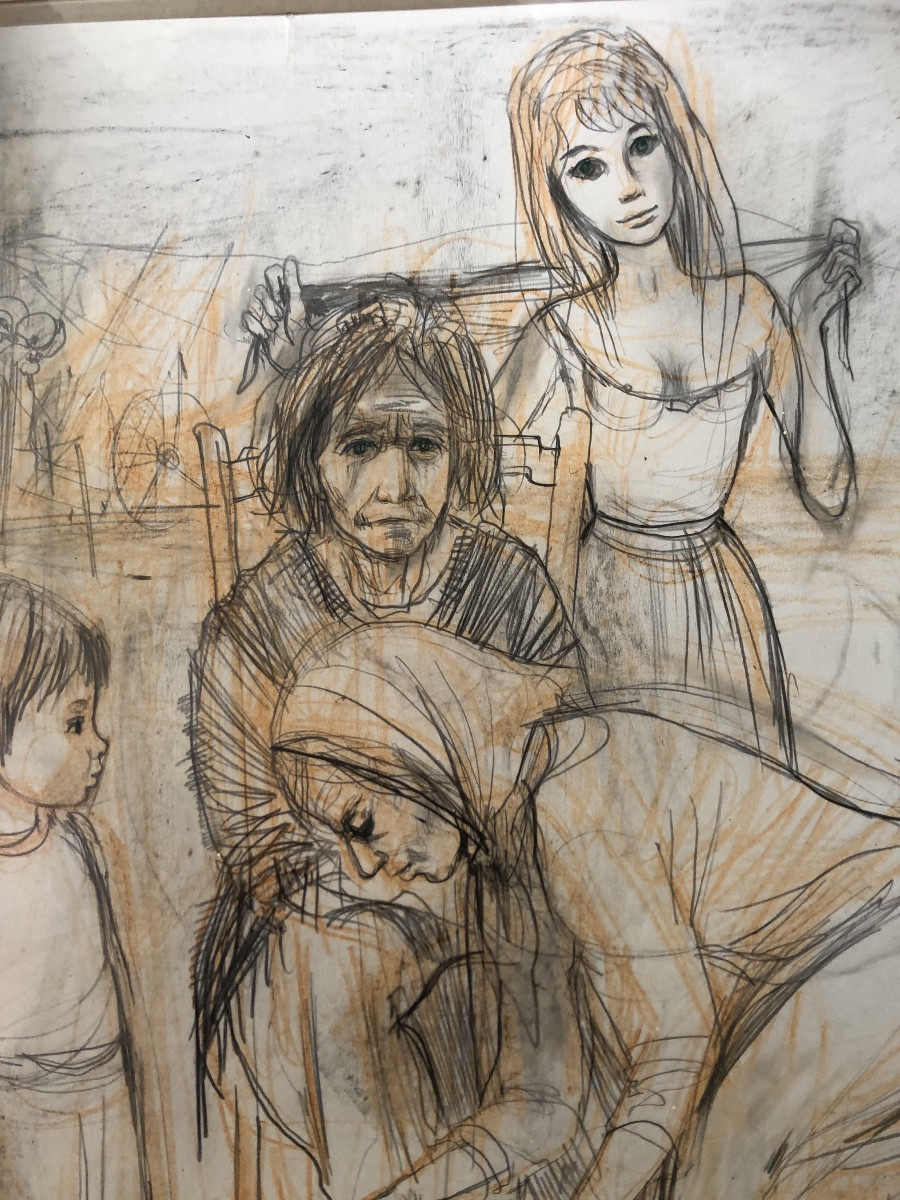 Important dessin signé valadie-photo-3