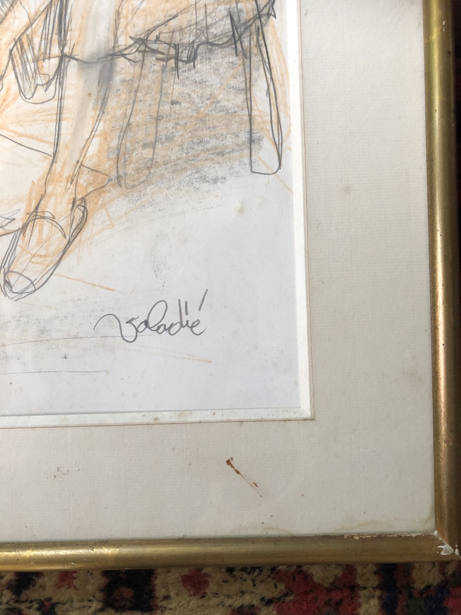 Important dessin signé valadie-photo-1