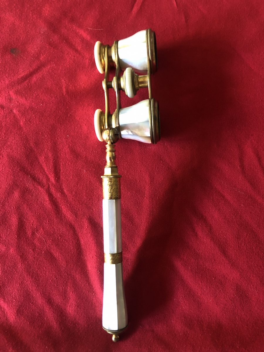 Brass And Mother-of-pearl Theater Binoculars  Niii