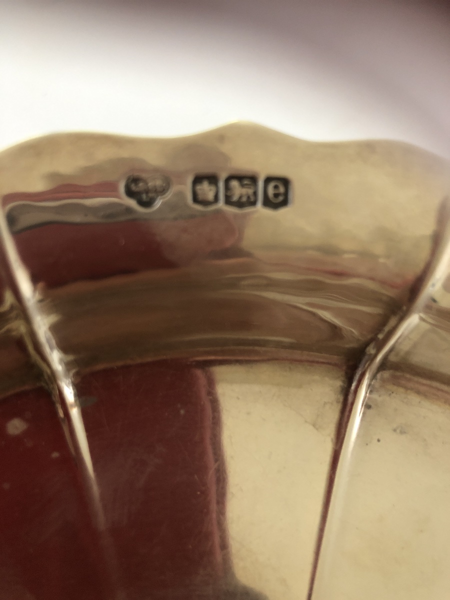 Coupe sur piédouche en argent anglais de la maison goldsmith-photo-3