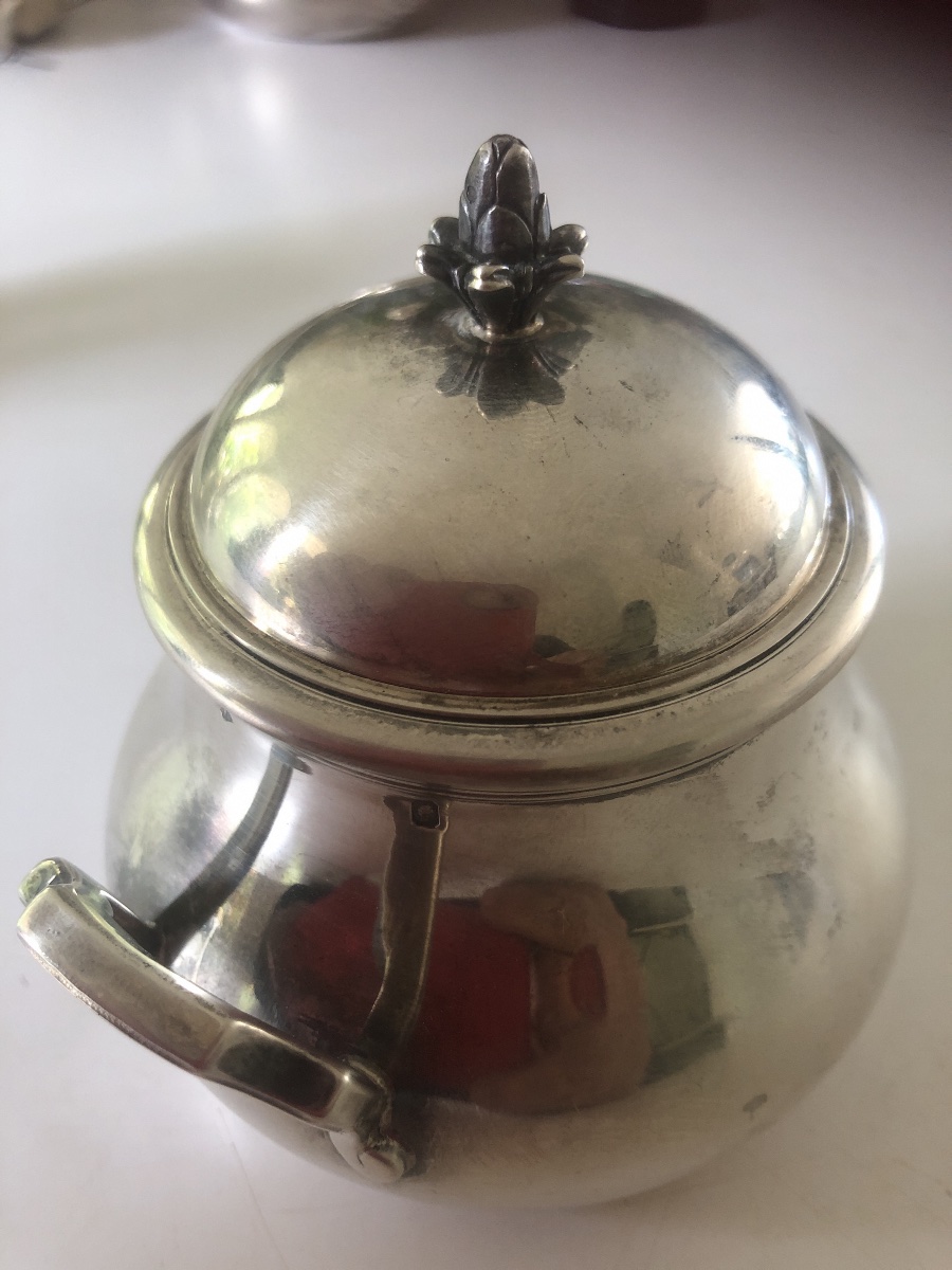Three-piece Silver Tea Set By Puiforcat-photo-3