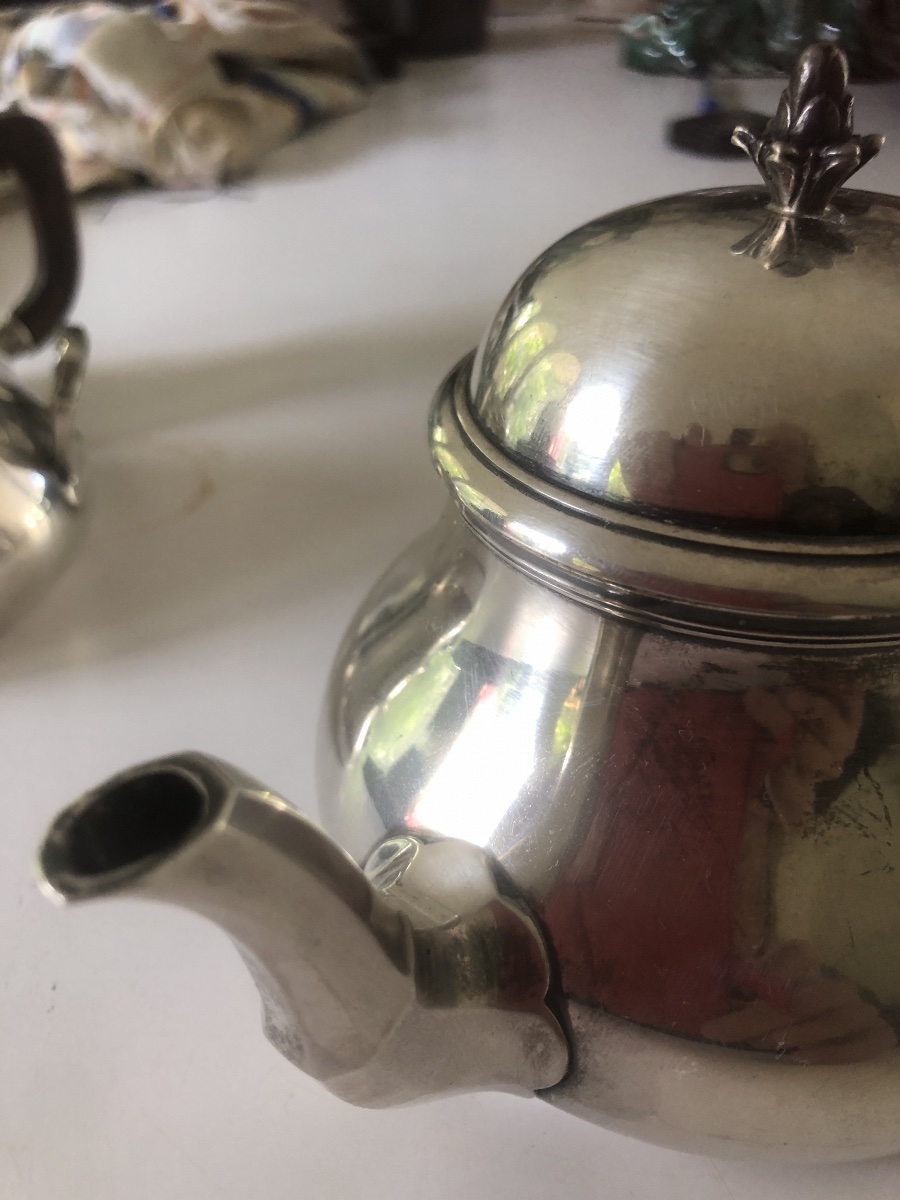 Three-piece Silver Tea Set By Puiforcat-photo-4