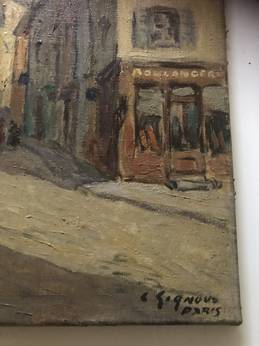 Tableau vieux Montmartre de Ludovic Signoux -photo-2