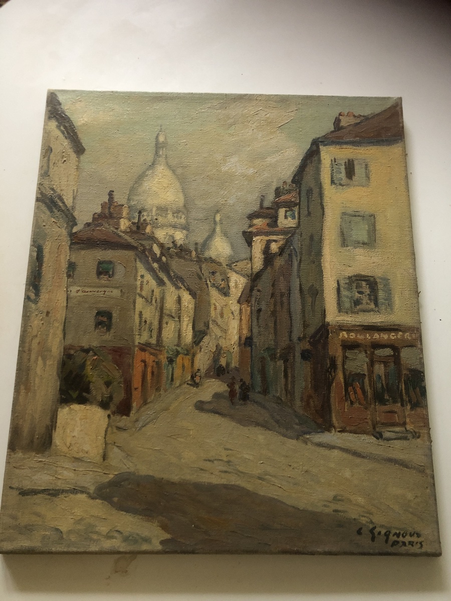 Tableau vieux Montmartre de Ludovic Signoux 