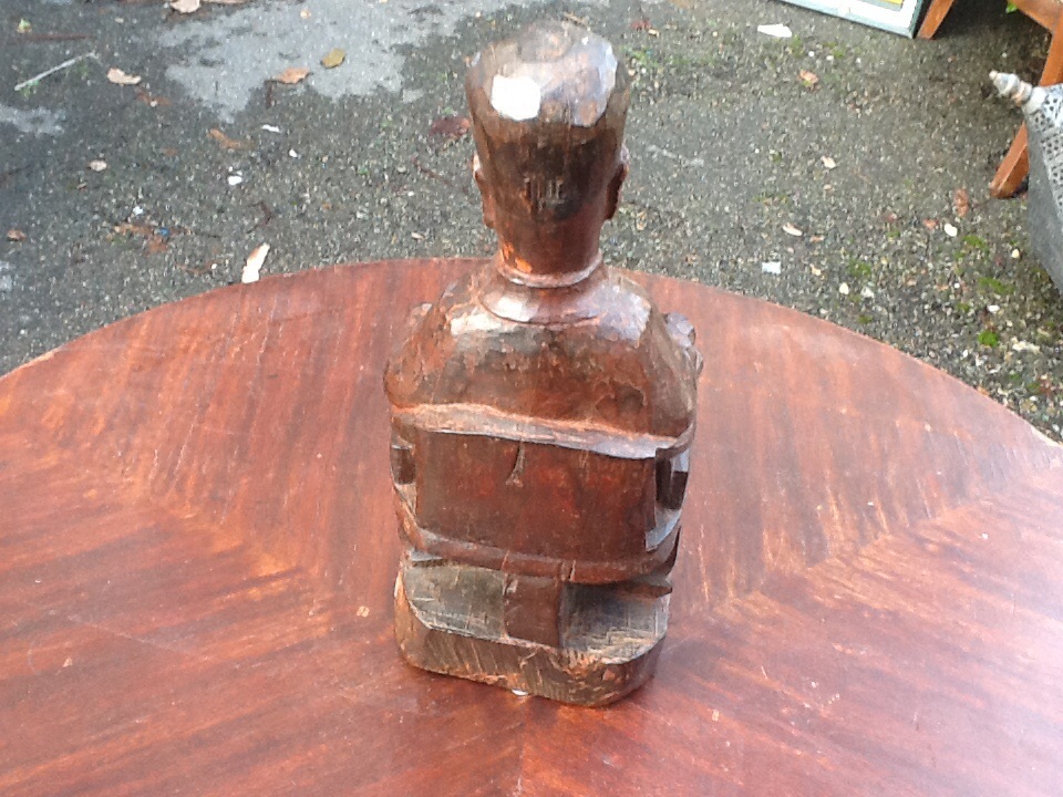 Chinese Dignitary Wood Sculpture19 Eme-photo-3