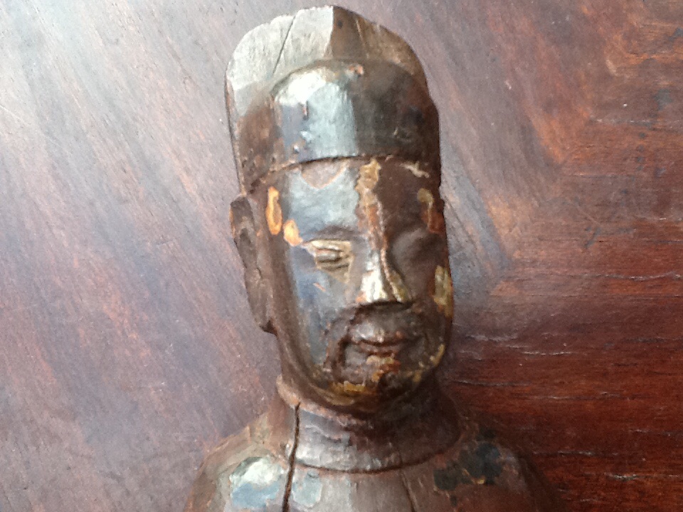Chinese Dignitary Wood Sculpture19 Eme-photo-1