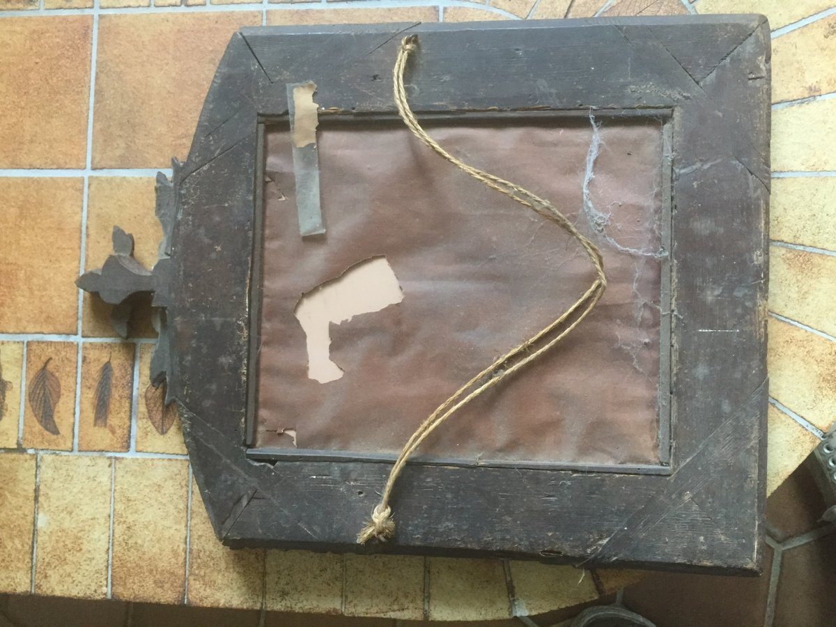 Miroir Bois Sculpté 18 Eme Siecle-photo-2