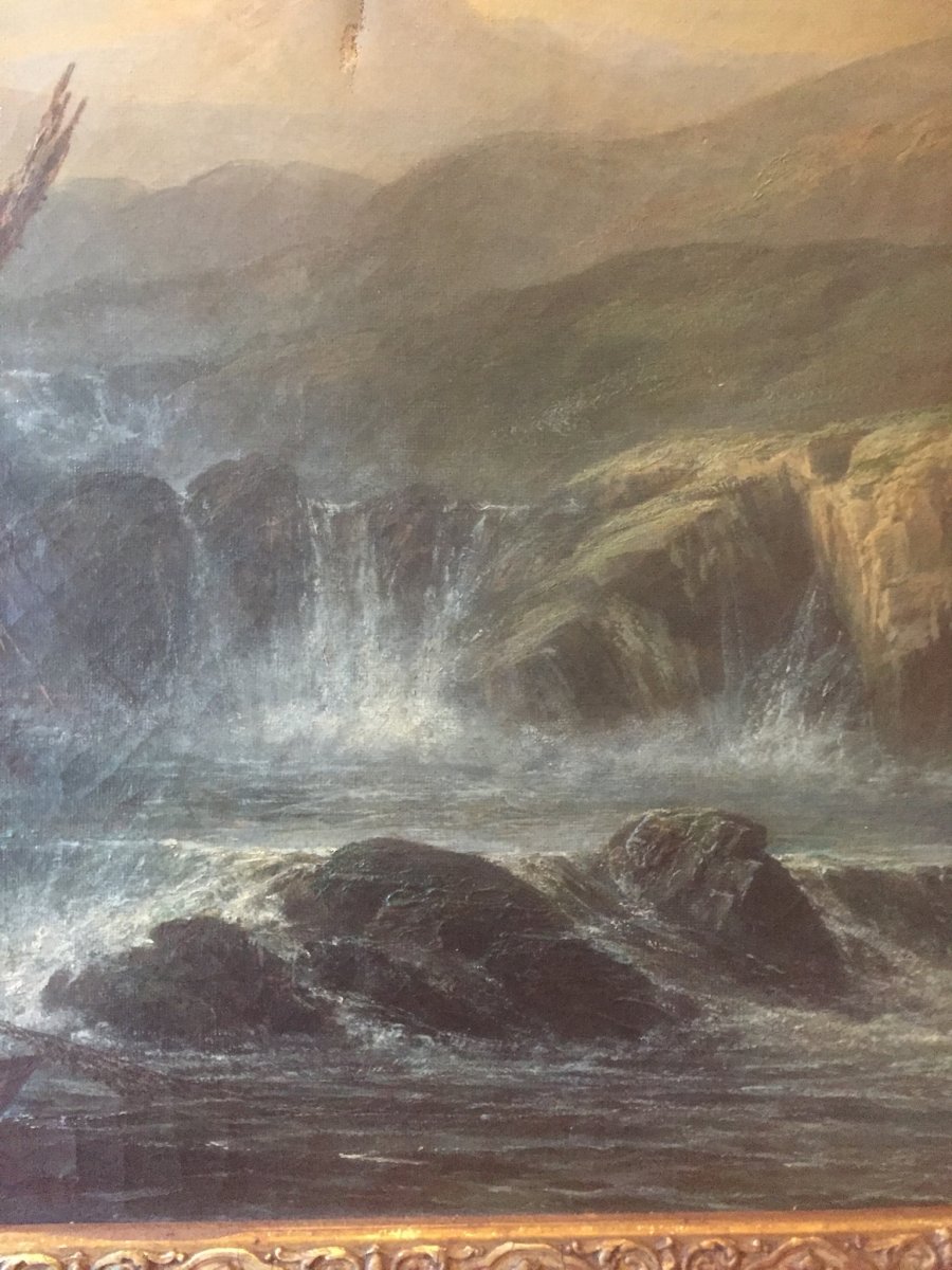 Landscape Painting Early 19th Signed Soulie-photo-3