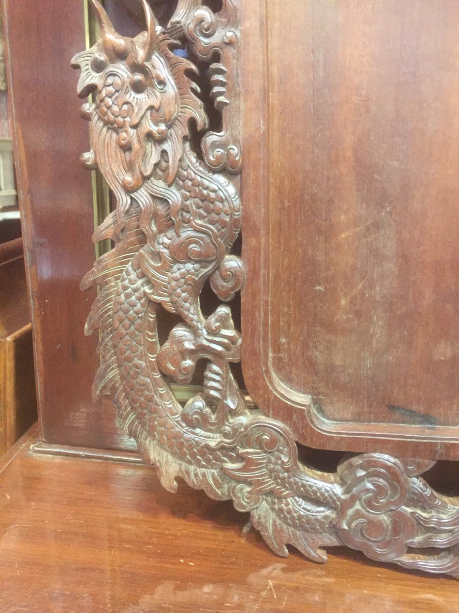 Rosewood Tray Decor From Indochina Dragon-photo-1