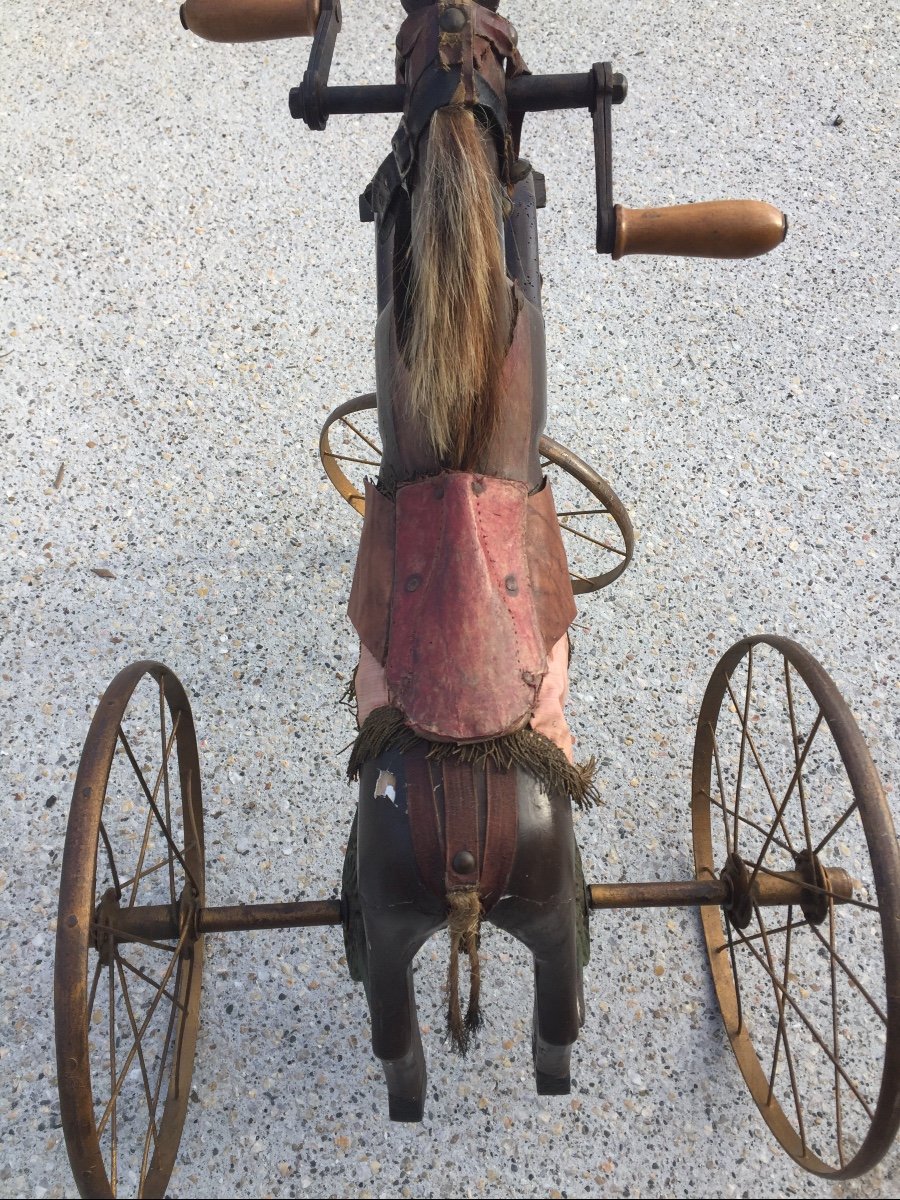 Tricycle Cheval De Bois 19 Eme-photo-1