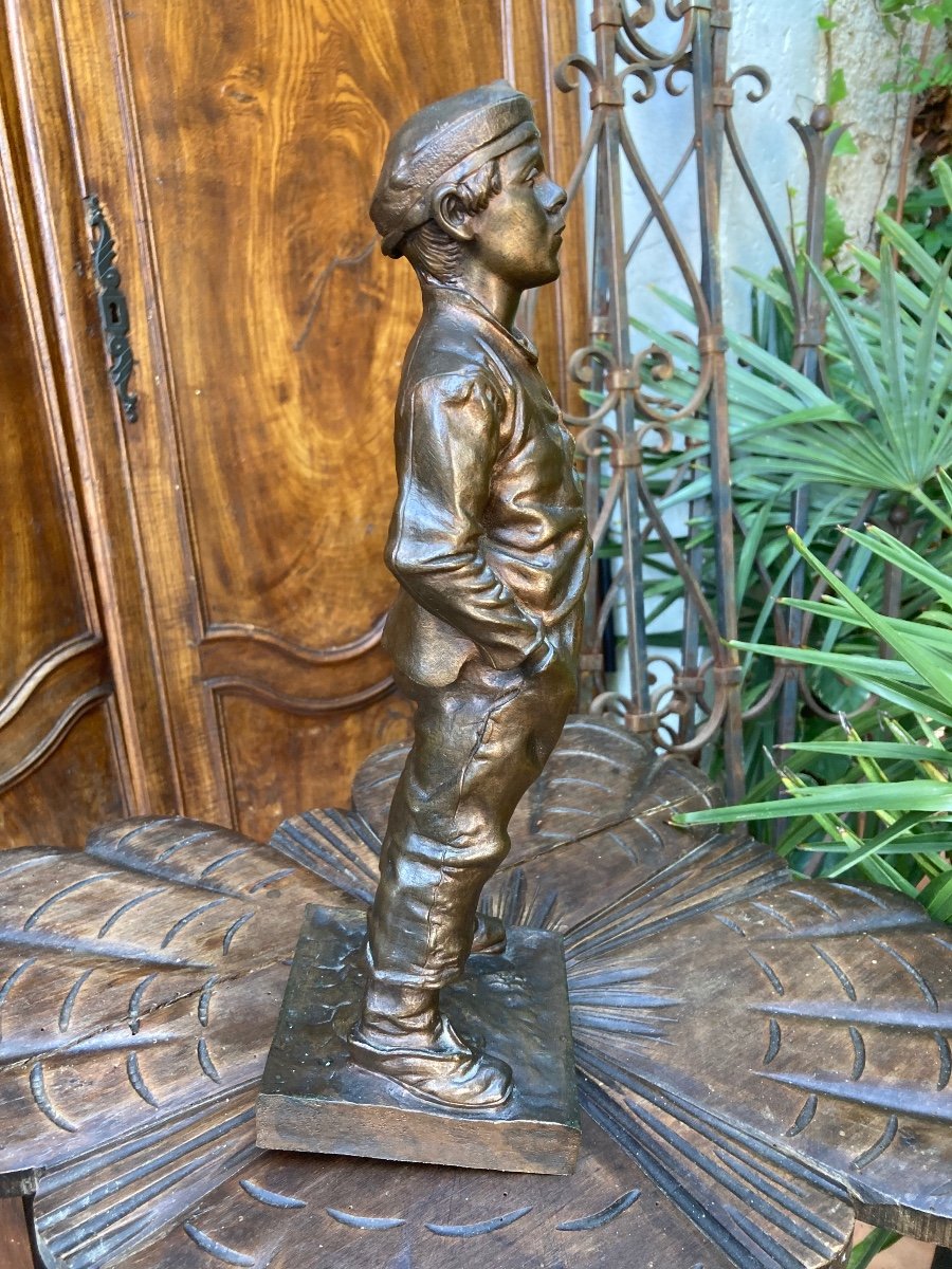 Gavroche Siffleur Bronze-photo-3