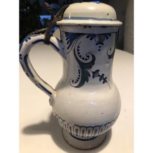 18th Century Rouen Faience Pitcher 