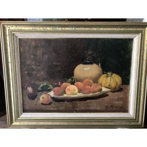 Tableau nature morte aux fruits