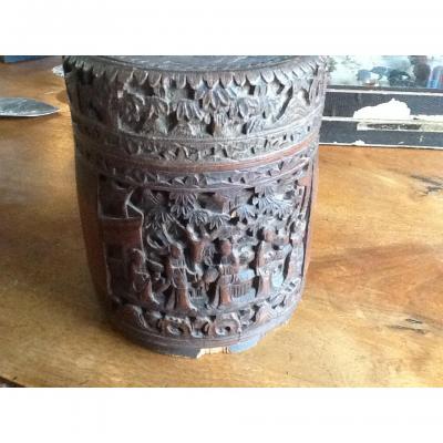 China Carved Bamboo Box