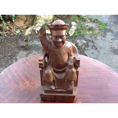 Chinese Dignitary Sculpture 19 Eme