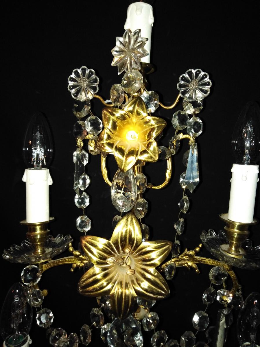 Grand Chandelier En Bronze XIXeme-photo-2