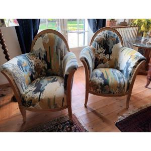 Pair Of New   Art  Armchairs