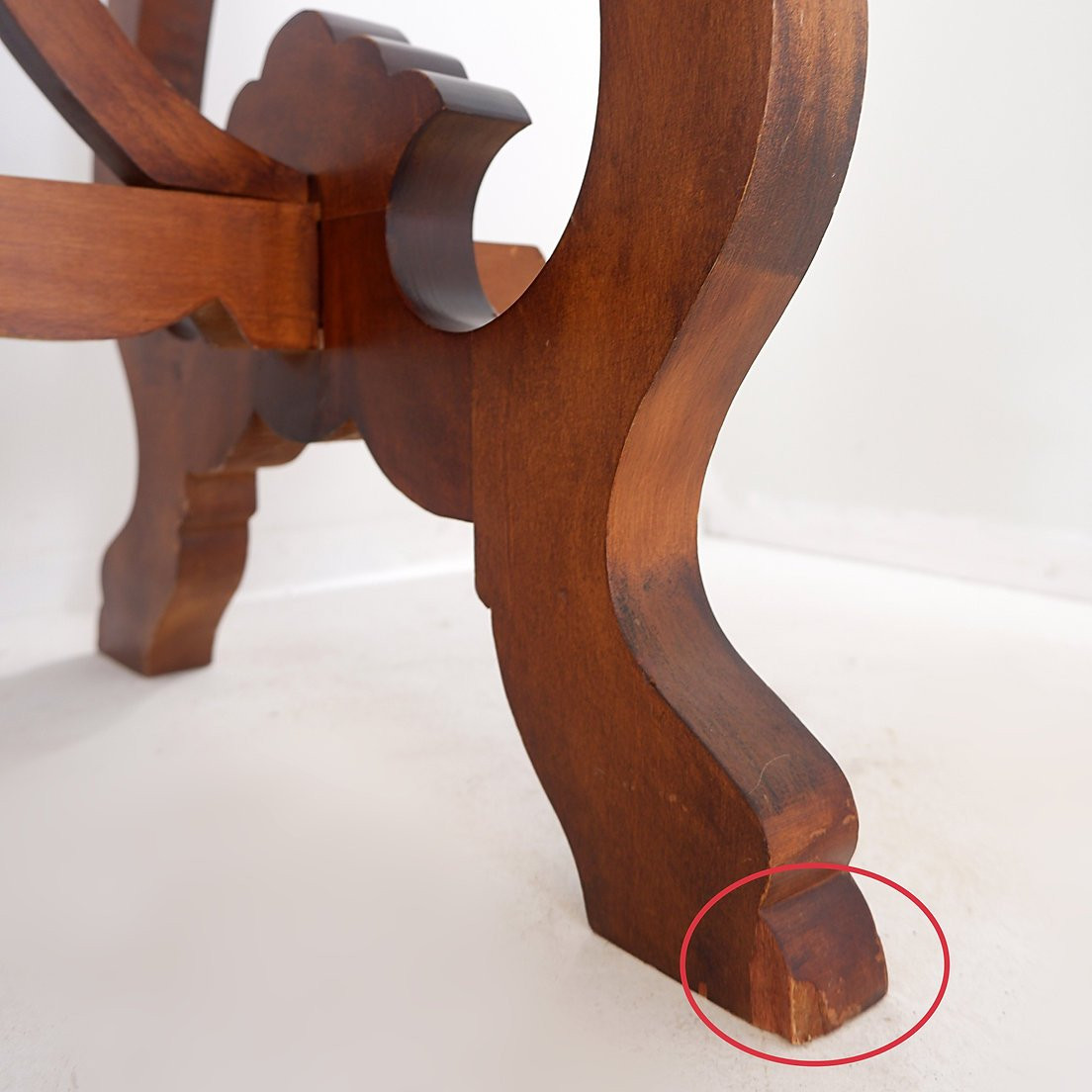 Console Ou Bureau Lyre - XXe Siècle - H:79,5cm-photo-8