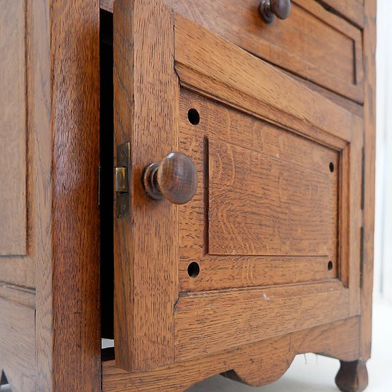 Meuble d'Appoint Vintage En Bois - Années 1950-photo-1