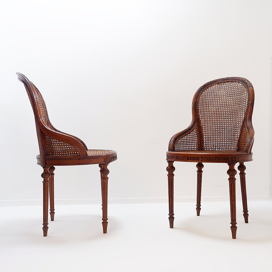 Paire De Fauteuils En Acajou, Style Louis XVI – Début Du XXe Siècle-photo-4