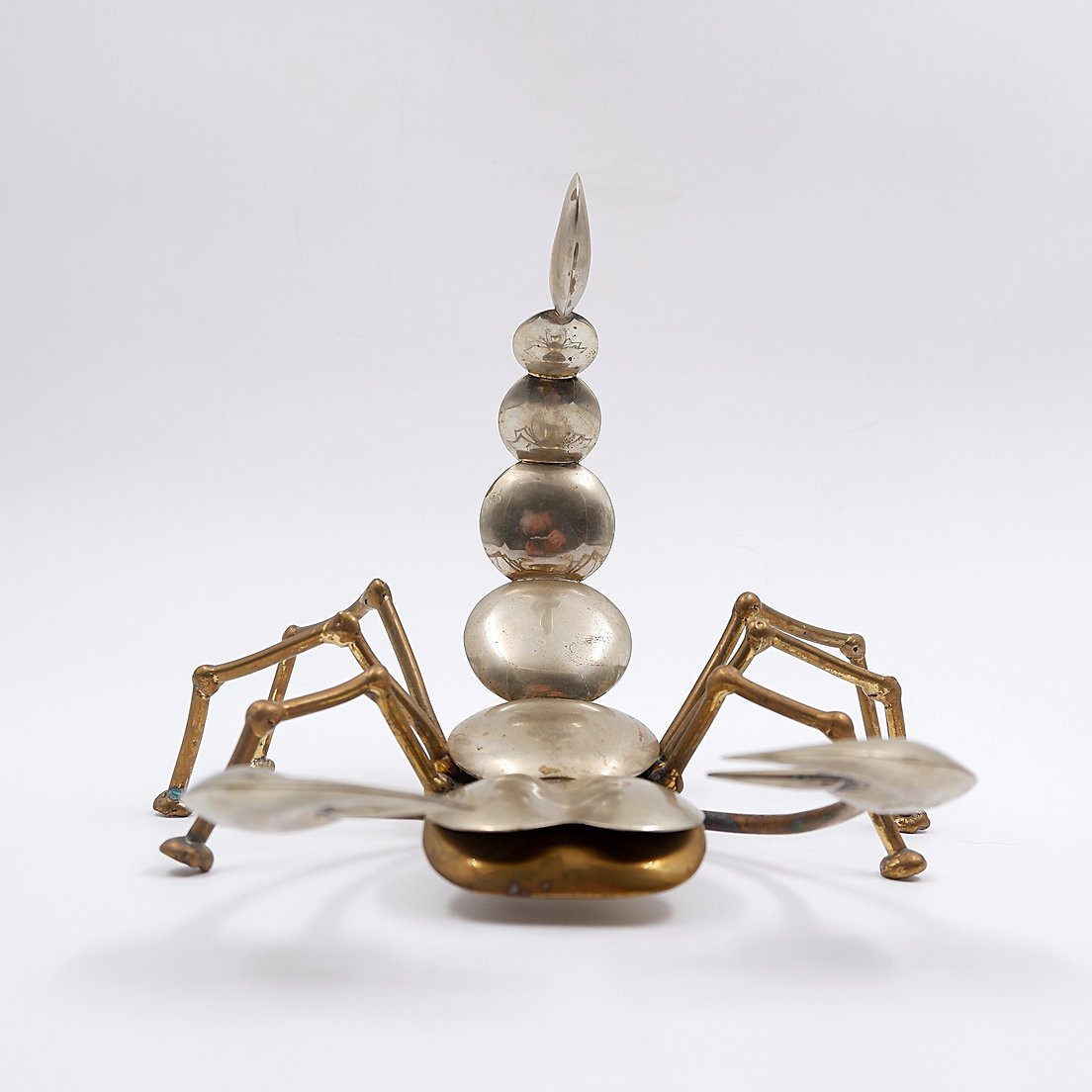 Scorpion En Laiton Et Métal - Années 1970-photo-7