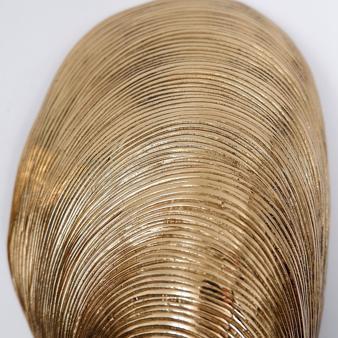 Paire d'appliques en bronze " coquille de moule" Maison Jansen - 1970s  (2 paires disponibles)-photo-2