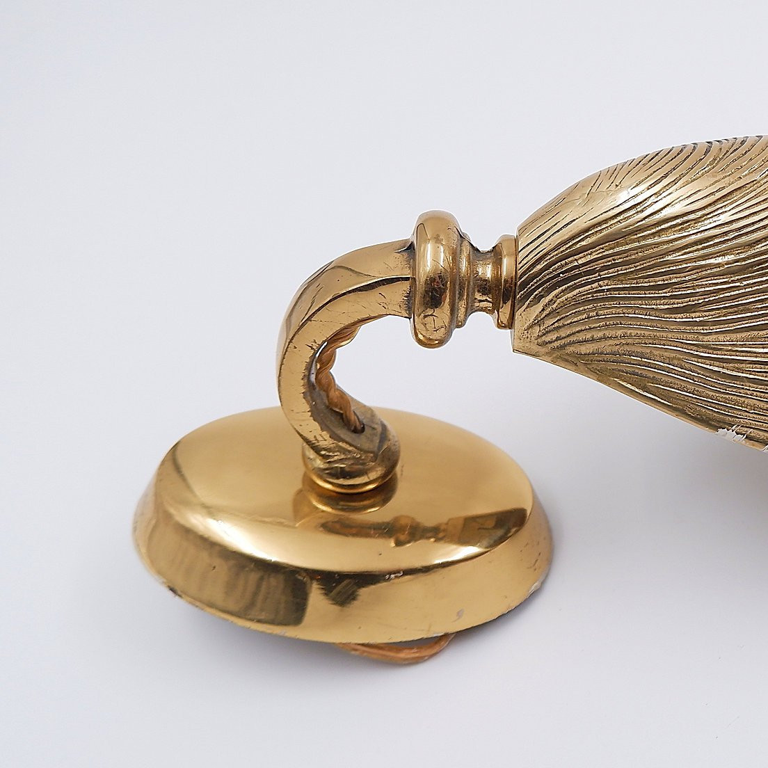 Paire d'appliques en bronze " coquille de moule" Maison Jansen - 1970s  (2 paires disponibles)-photo-5