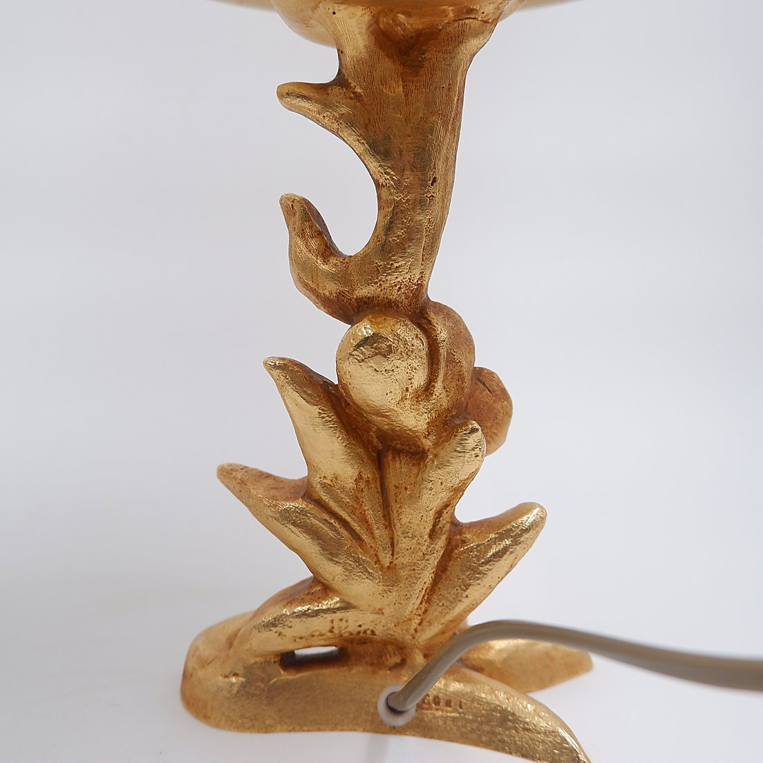 Sculptural Table Lamps With Plant Motifs - G. Mathias, France, 1980s-photo-7