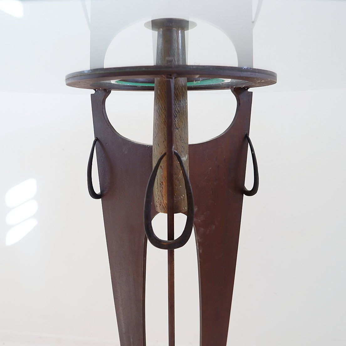 Vincent Wegnez Sculptural Console In Bronze And Glass - Belgium 20th Century-photo-6