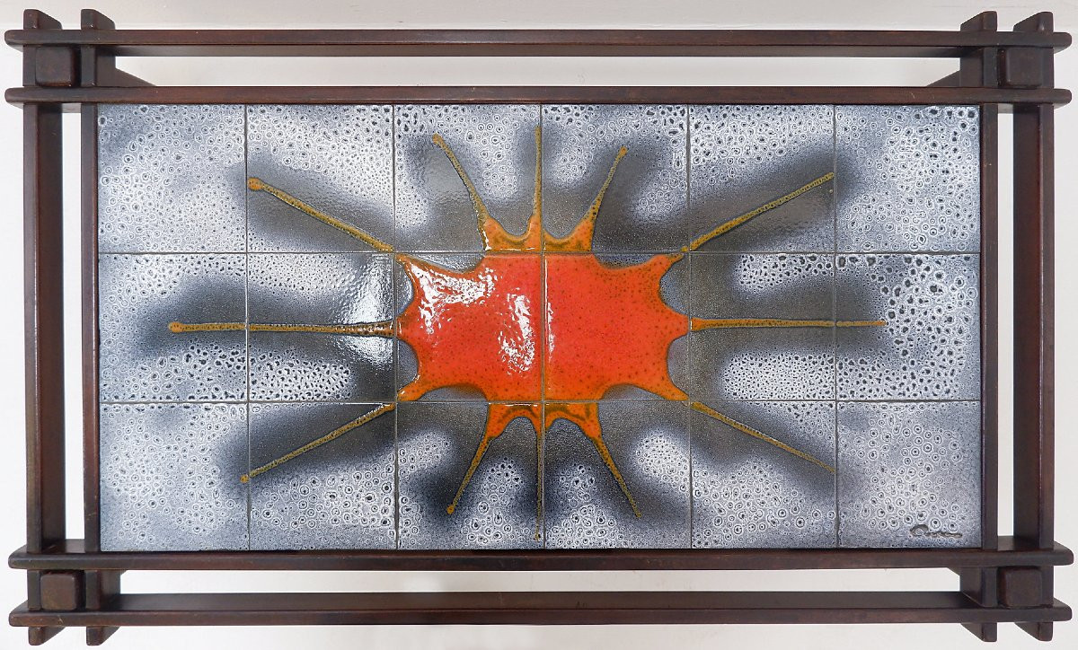 Vintage Ceramic Coffee Table - 1960s-photo-2