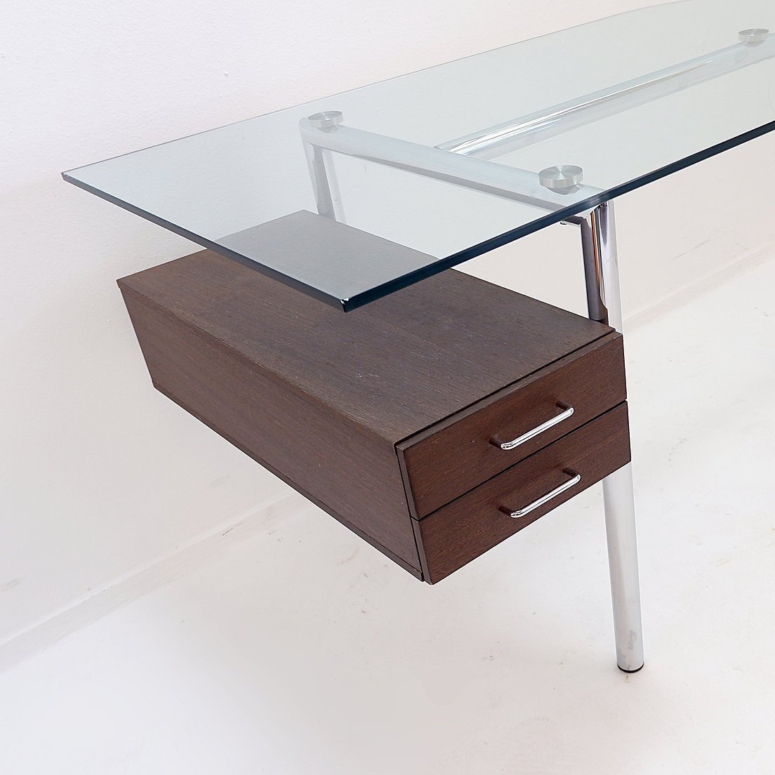 Mirto Zocca Glass Desk By Tisettanta Halifax - 1980s-photo-3