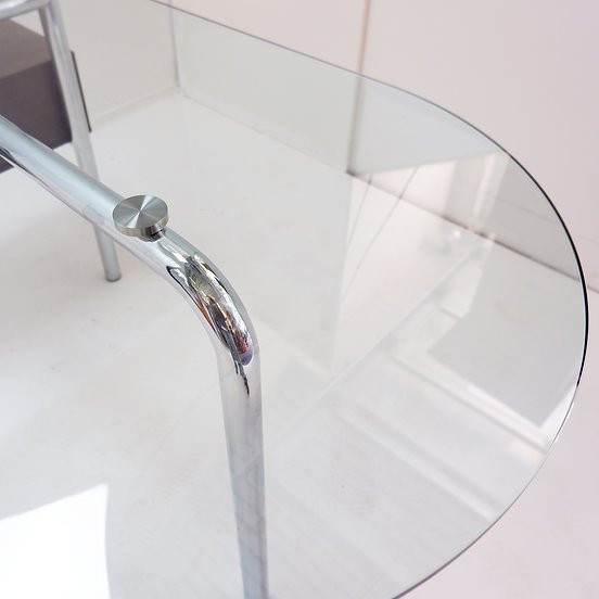 Mirto Zocca Glass Desk By Tisettanta Halifax - 1980s-photo-3