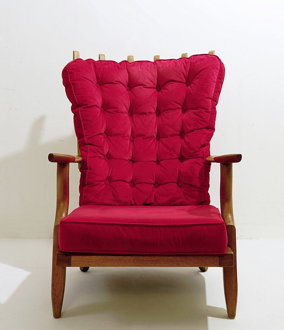 "grand Repos" Armchair By Guillerme & Chambron For Votre Maison - 1960-photo-3