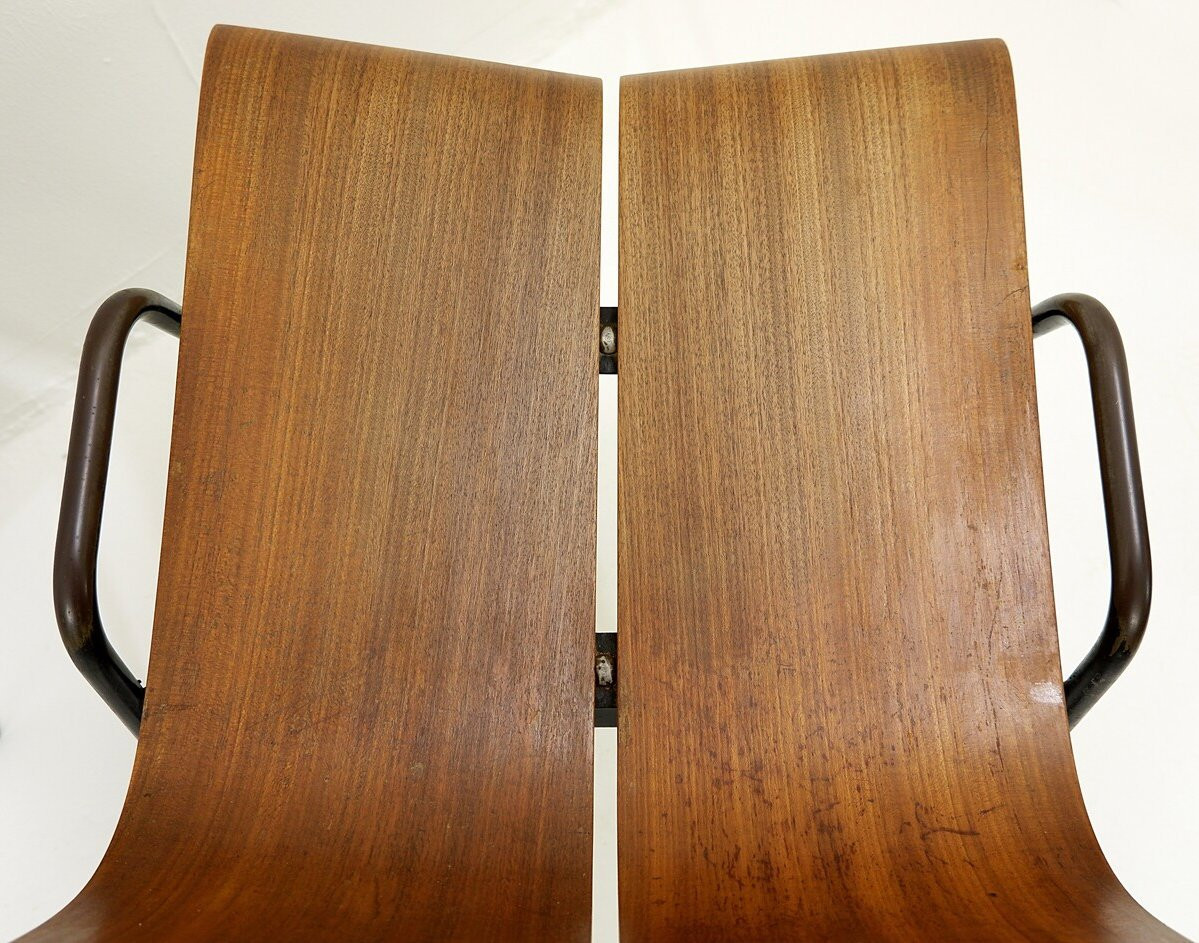 Swiss "ga" Chairs By Hans Bellmann For Horgen-glarus, 1960s - Set Of 3 -photo-4