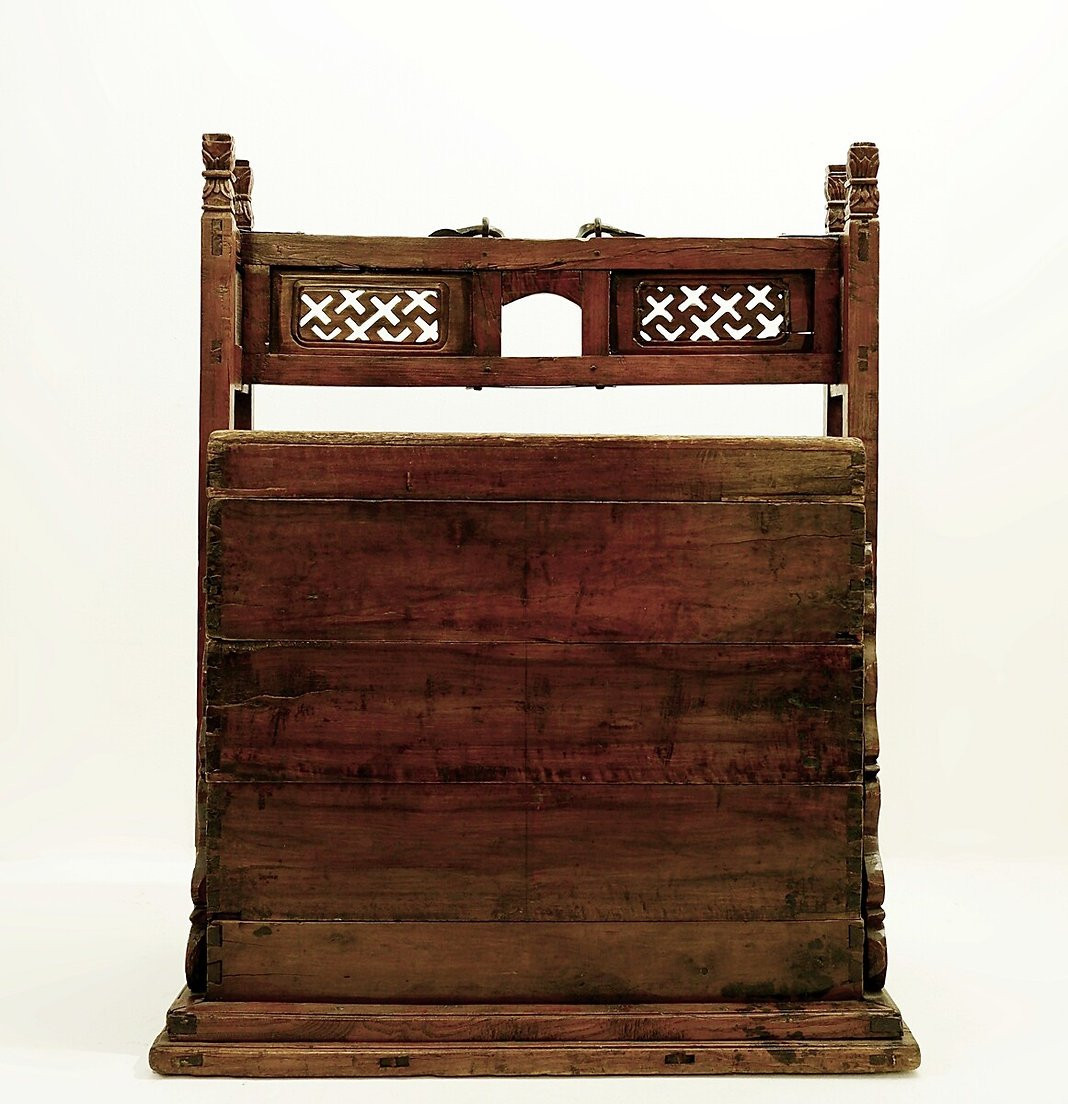 Antique Asian Chinese Dowry Trunk, 1900s-photo-4