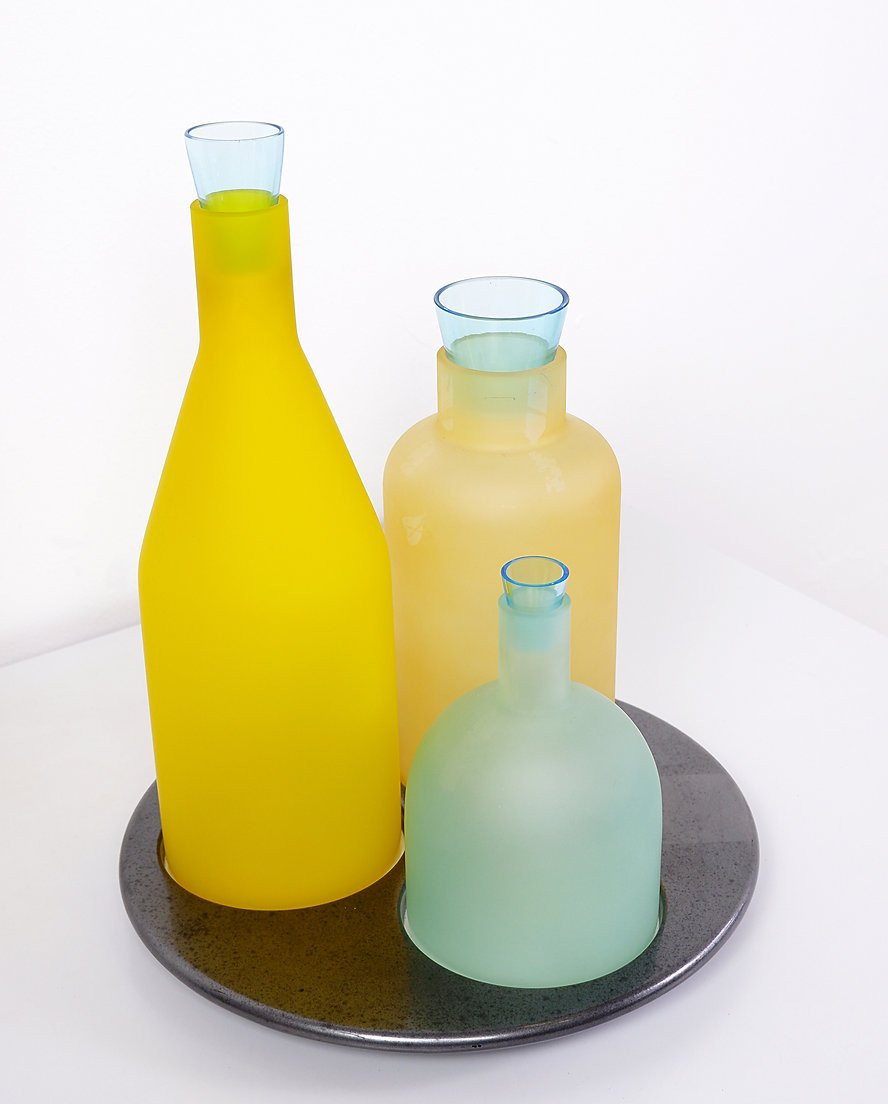Italian Murano Glass Table Lamp "bacco 1-2-3" By Gido Rasati For Itre - 1980-photo-3