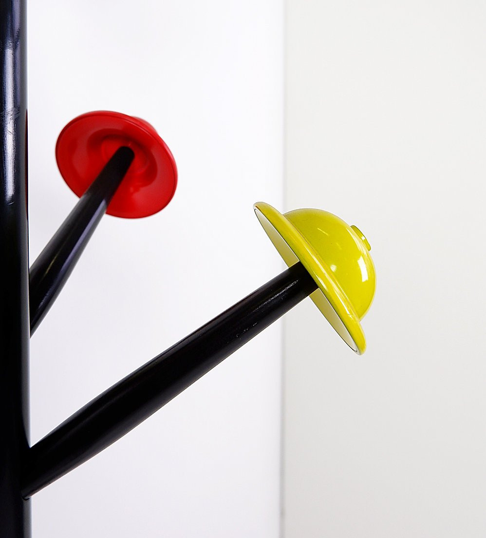 Postmodern Coat Rack “albero Dei Cappelli” By Ugo Nespolo For Origlia, 1978-photo-4
